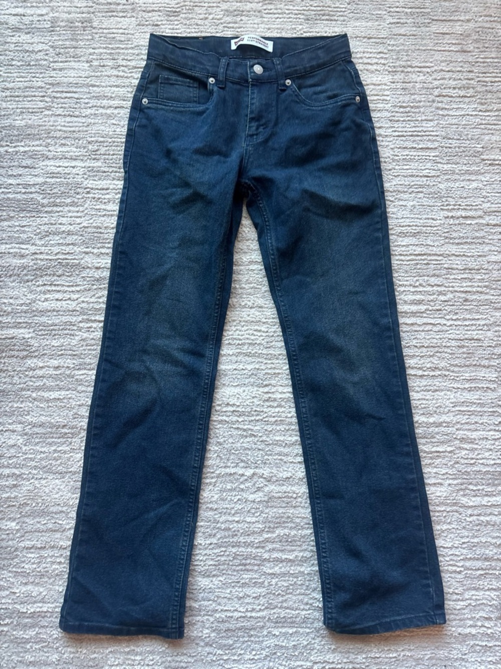 Levi's Performance 514 Straight Boys Jeans Blue Dark Wash 14R 27x29
